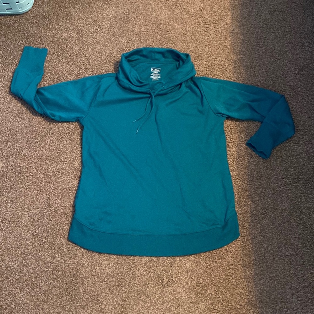 Womens medium petite ll bean top cowl neck